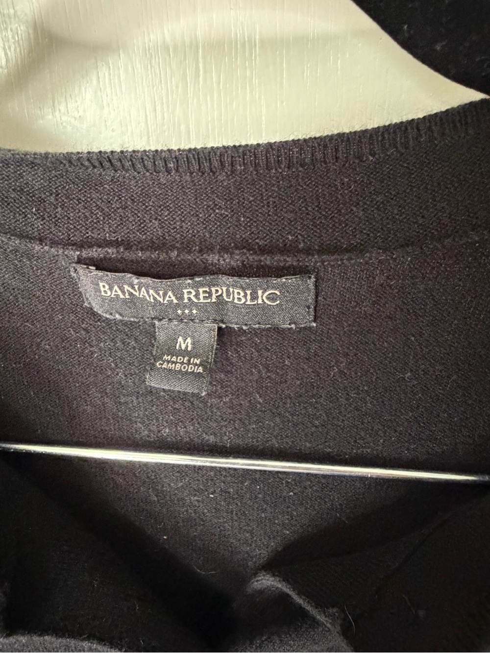 Banana Republic Black Button-Up Cardigan size medium - Picture 2 of 4